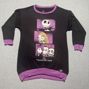 Disney Nightmare Before Christmas Girls Long Tunic Sleepshirt M 8-10 Jack Sally